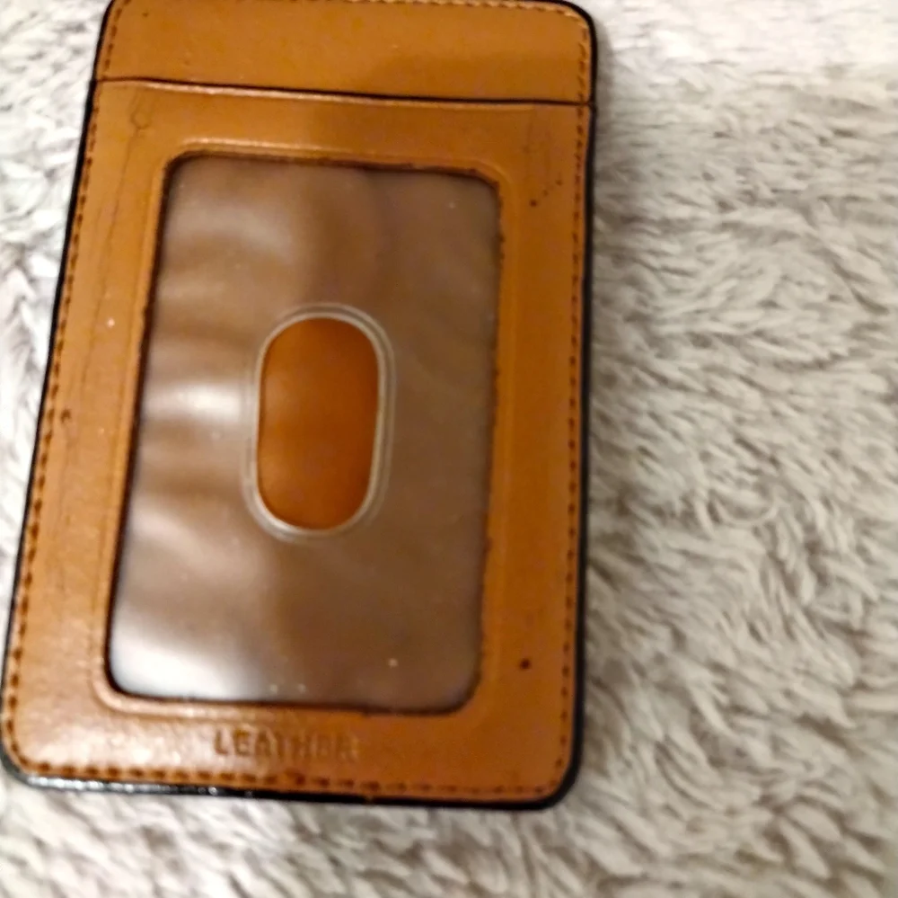 Tan Leather Card Holder